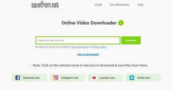 Situs Download Video Facebook Tanpa Watermark SaveFrom Net Dd197