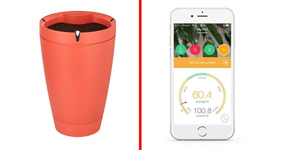 Smart Flowerpot Aksesoris Smartphone Unik