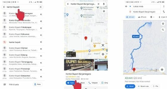 Mencari Rute Lokasi Menggunakan Google Maps 563c7