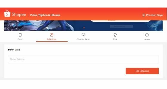 Cara Beli Pulsa Dan Paket Data Di Shopee Pakai Shopeepay B0aa6