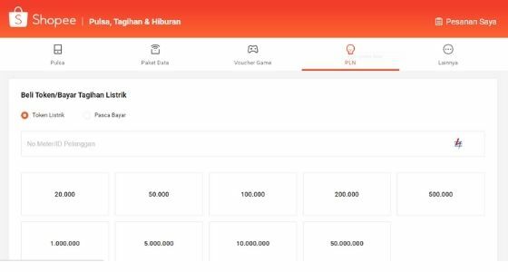 Cara Beli Pulsa Listrik Di Shopee C424e