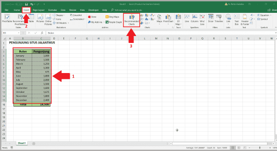Cara Membuat Grafik Excel 2010 3 185ae