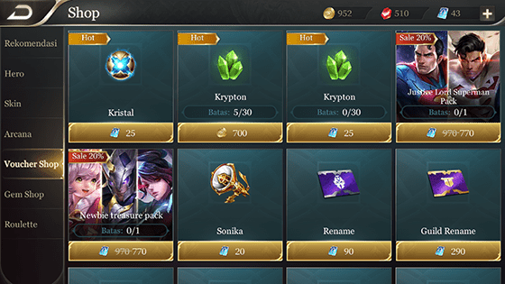 Langkah 02 Cara Dapat Superman Arena Of Valor
