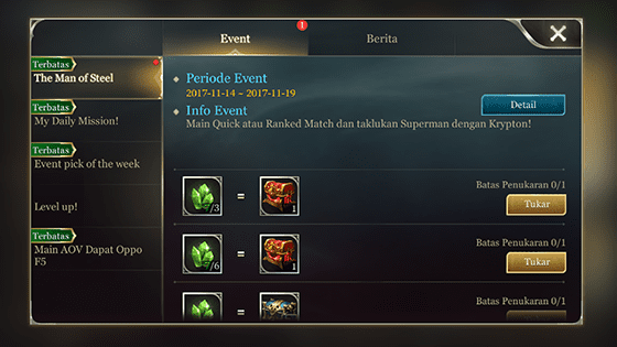 Langkah 03 Cara Dapat Superman Arena Of Valor