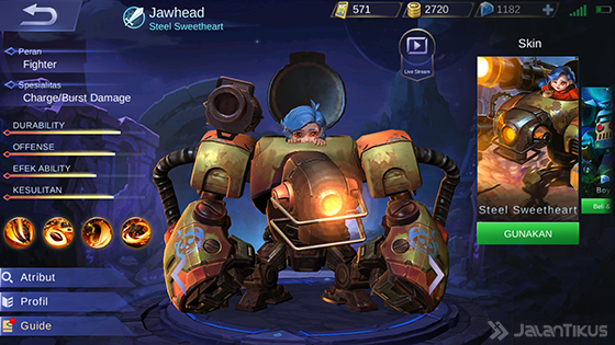 Hero Guide Jawhead Mobile Legends