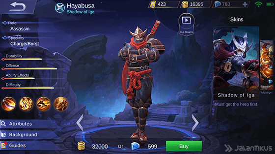 Hero Guide Hayabusa Mobile Legends 0a540
