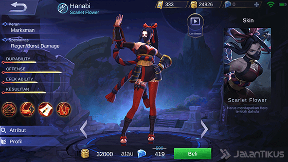 Hero Hanabi Mobile Legends 07f04