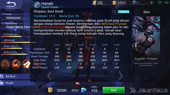 Skill 2 Hanabi Mobile Legends 231ef