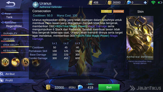 Skill Ultimate Uranus - Consecration