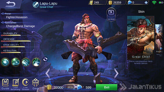 Hero Mobile Legends Skill Paling Banyak Lapu Lapu Ab22a