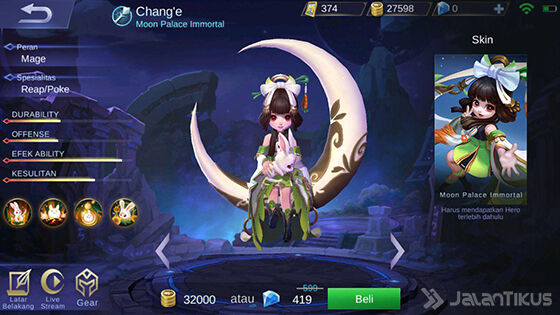 New Hero Chang e  Mobile  Legends  Little Mage that Use Cute 