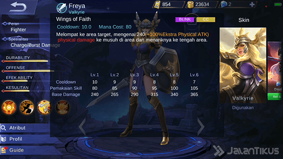 Skill 1 Freya Mobile Legends 3727a