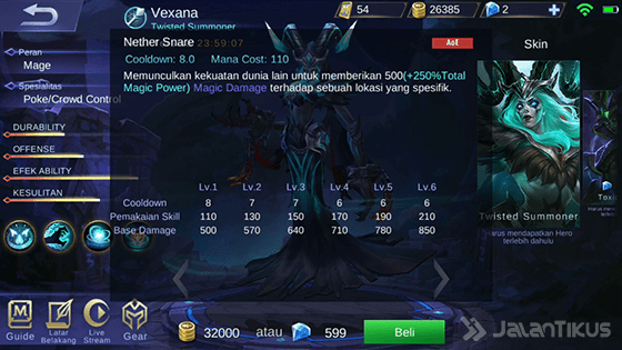 Skill 2 Vexana Mobile Legends E2838