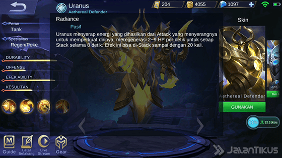 Skill Pasif Uranus Mobile Legends 80bfe