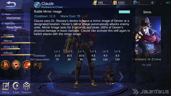 Skill 2 Claude Mobile Legends E452b