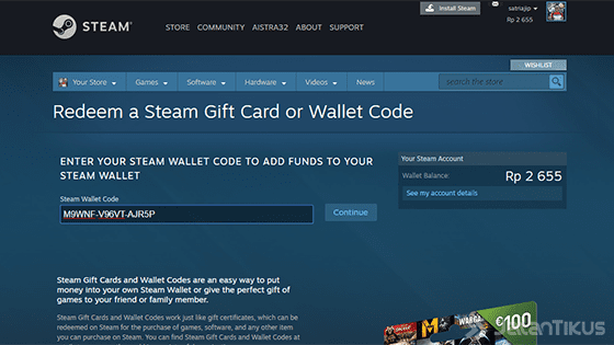 Cara Redeem Kode Steam Wallet 01 B4279