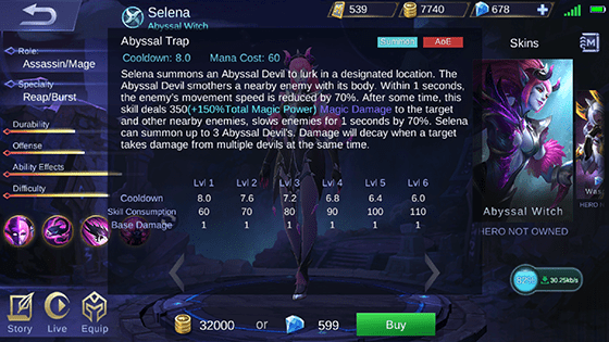 Skill 1 Selena Mobile Legends A 2cd97