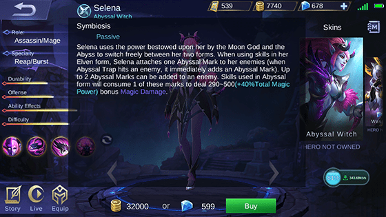 Skill Pasif Selena Mobile Legends 4d84d