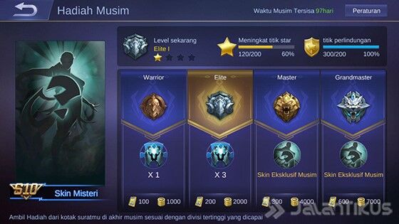 Reset Mobile Legends Season 9 Rank C7c67