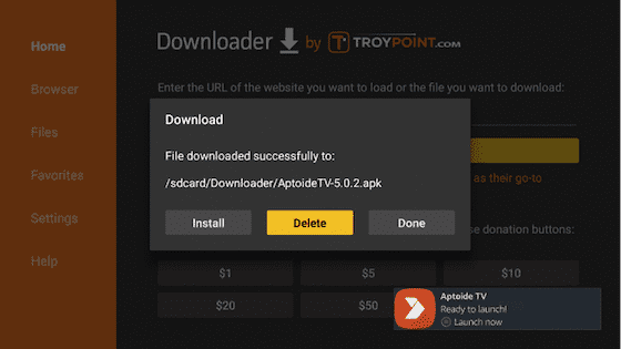 Instale o Aptoide Tv no Android Box 2eceb