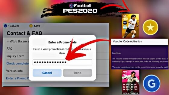 Cara Mendapatkan Kode Promo PES 518ca