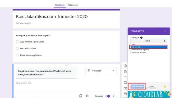 Cara Membuat Soal Online Dengan Waktu 894ad