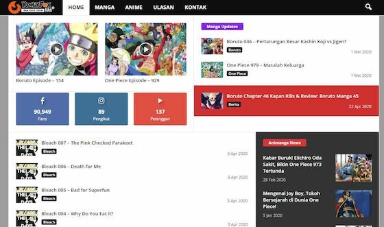 Tempat Baca Manga Online Gratis Bahasa Indonesia