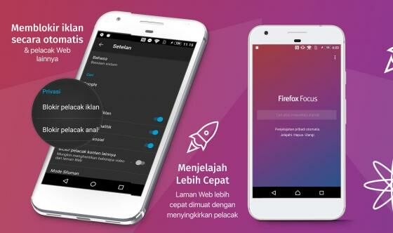 Aplikasi Android Terbaik Firefox Focus