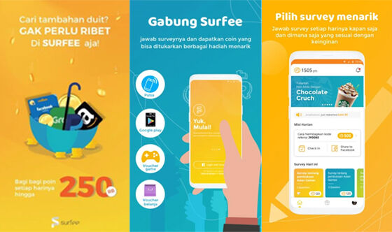 Aplikasi Penghasil Pulsa Surfee A6a64