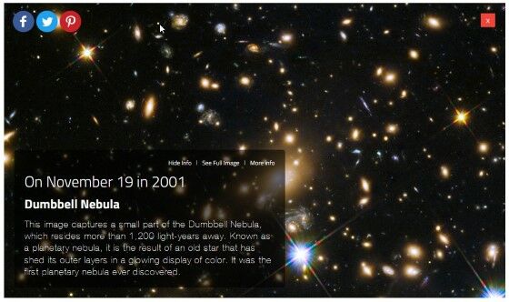 what did hubble see on your birthday