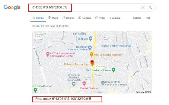 Cara Melihat Koordinat Di Google Map Iphone Db362