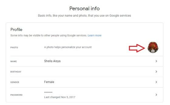Cara Mengganti Foto Profil Gmail Lewat Hp 02280