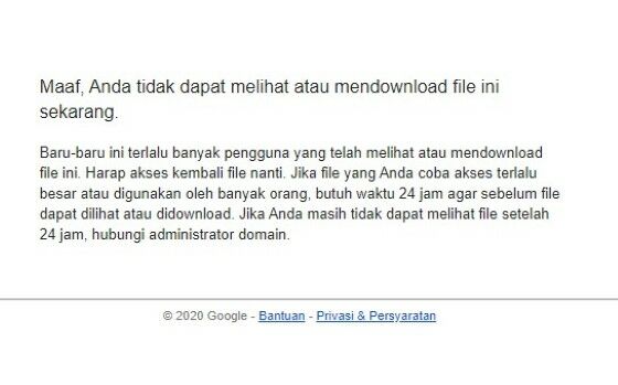 Cara Mengatasi Limit Google Drive Ee172