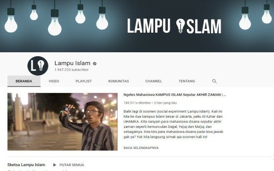 Channel Youtube Islami 1 Fabb8