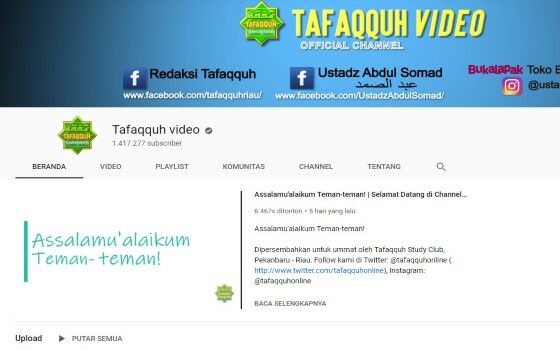 10 Channel YouTube Islami Terbaik untuk Ditonton Ketika 