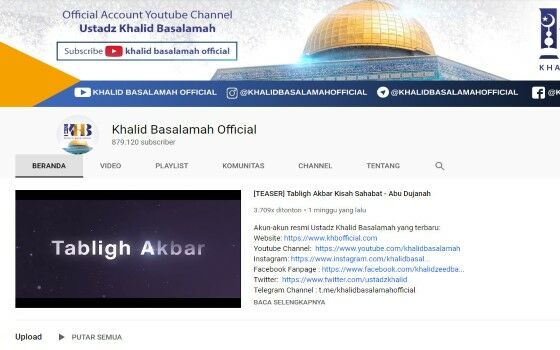 10 Channel YouTube Islami Terbaik untuk Ditonton Ketika 