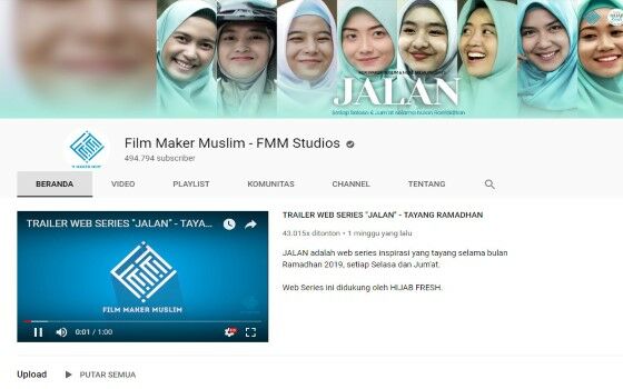 Channel Youtube Islami 9 800dc