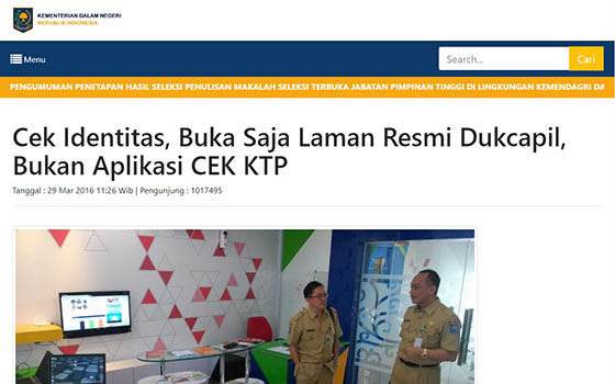 Cek Ktp Online Via Internet E318b
