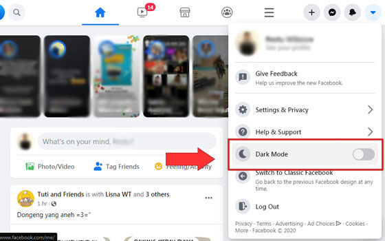 Cara Mengaktifkan Dark Mode Facebook 03 250e7