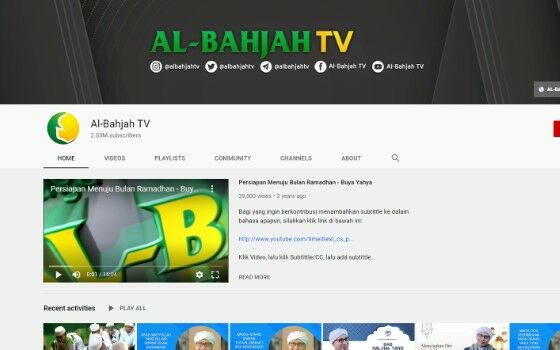 Channel Youtube Tausiyah 2 B03d9