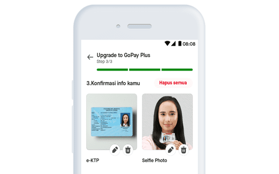 Cara Upgrade Gopay Syarat A1342