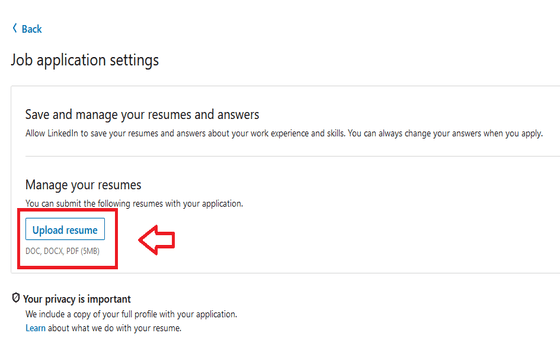 Cara Upload Cv Di Linkedin Upload Cv Bb0fd