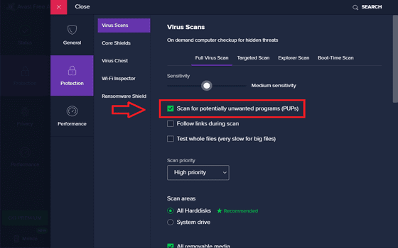 Cara Mematikan Antivirus Avast Hilangkan Centang Fcaf0