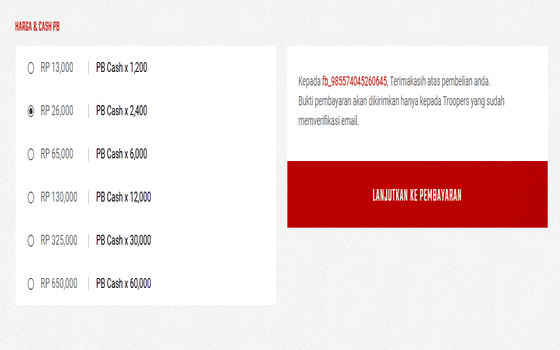 Cara Isi Cash Pb Zepetto Pilih Nominal F8ceb