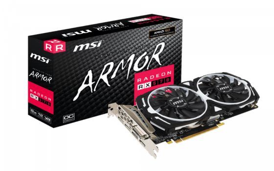 VGA Card AMD RX 570 8 GB 89cbe