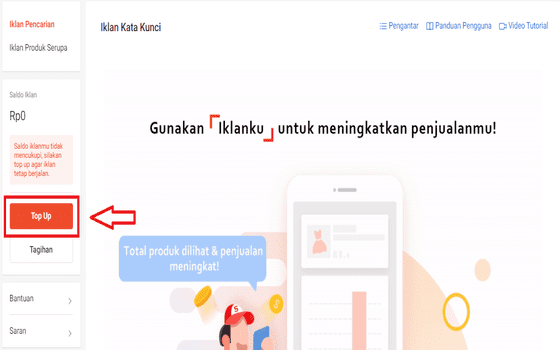 Cara Pasang Iklan Di Shopee Klik Top Up A1025