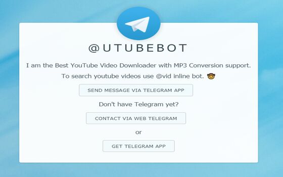 Bot Telegram Yang Berguna Utubebot 96dc4