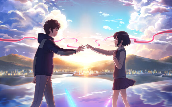Gambar Anime Couple Terbaik Mitsuha Dan Taki Ecdca