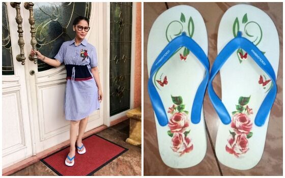 Artis Indonesia Dengan Sendal Jepit Termahal Inul Daratista 68a7f