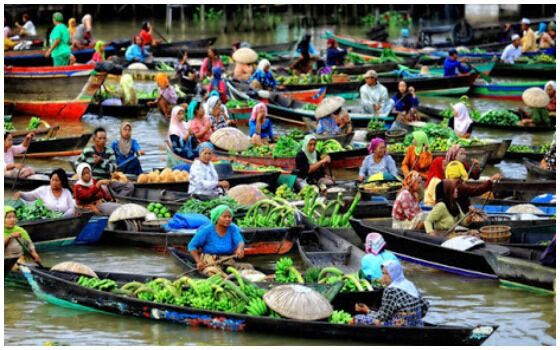 Tempat Wisata Di Indonesia Yang Mirip Luar Negeri Pasar Apung 5b393